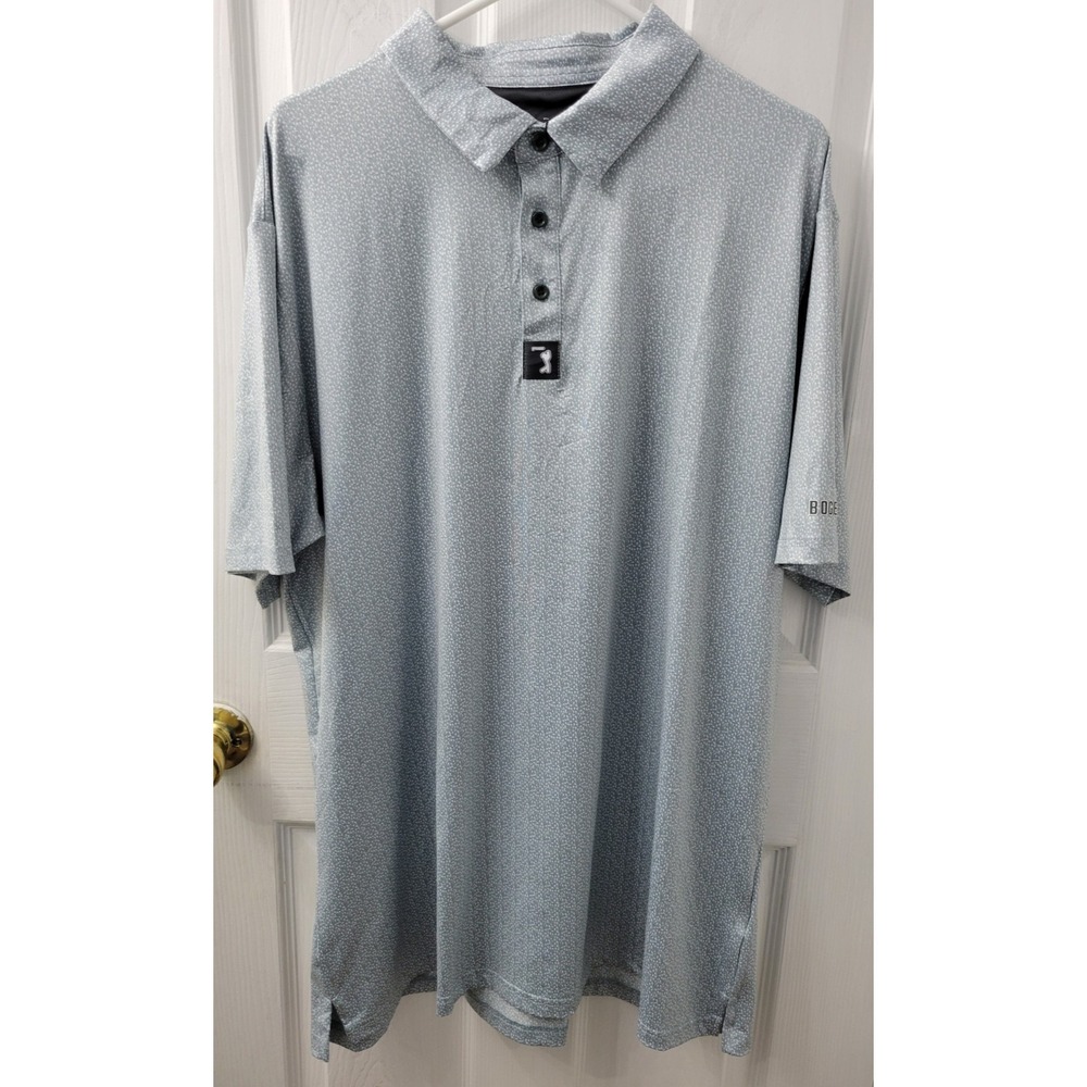 Bogey Bros Golf Polo XXL 2X Light Green Pattern NEW with Tags